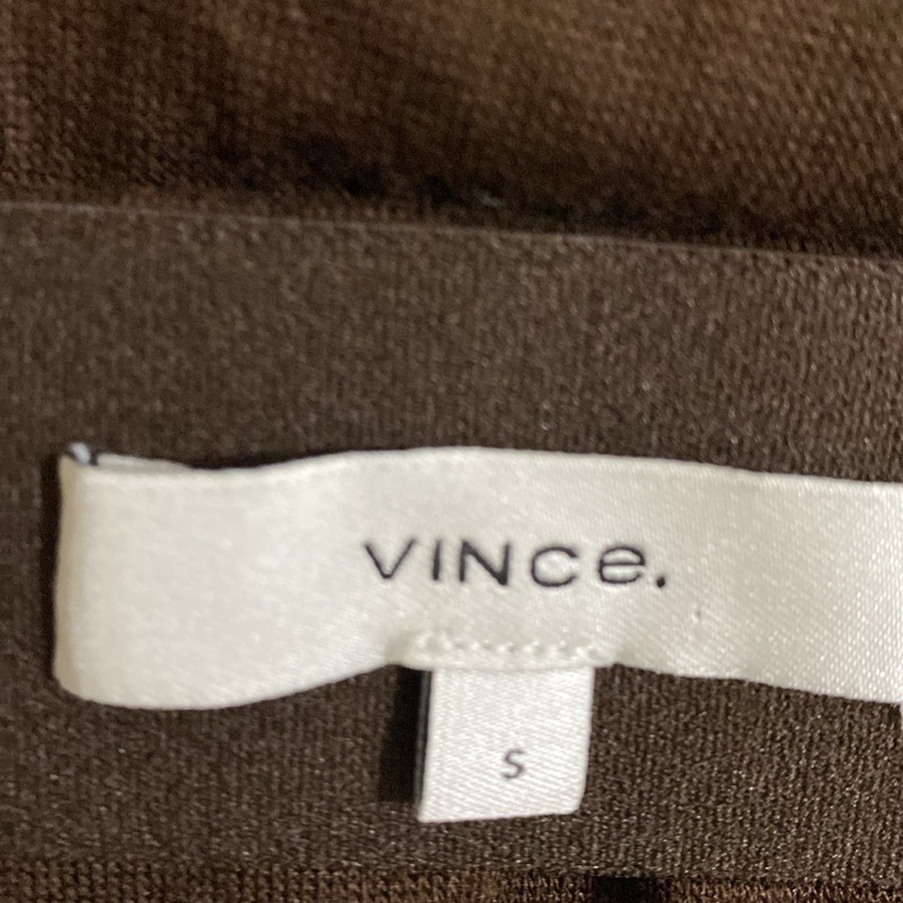 Vince Falda fruncida Brown Women Skirt S asymmetrical pull on elastic event Y2K - Picture 5 of 9